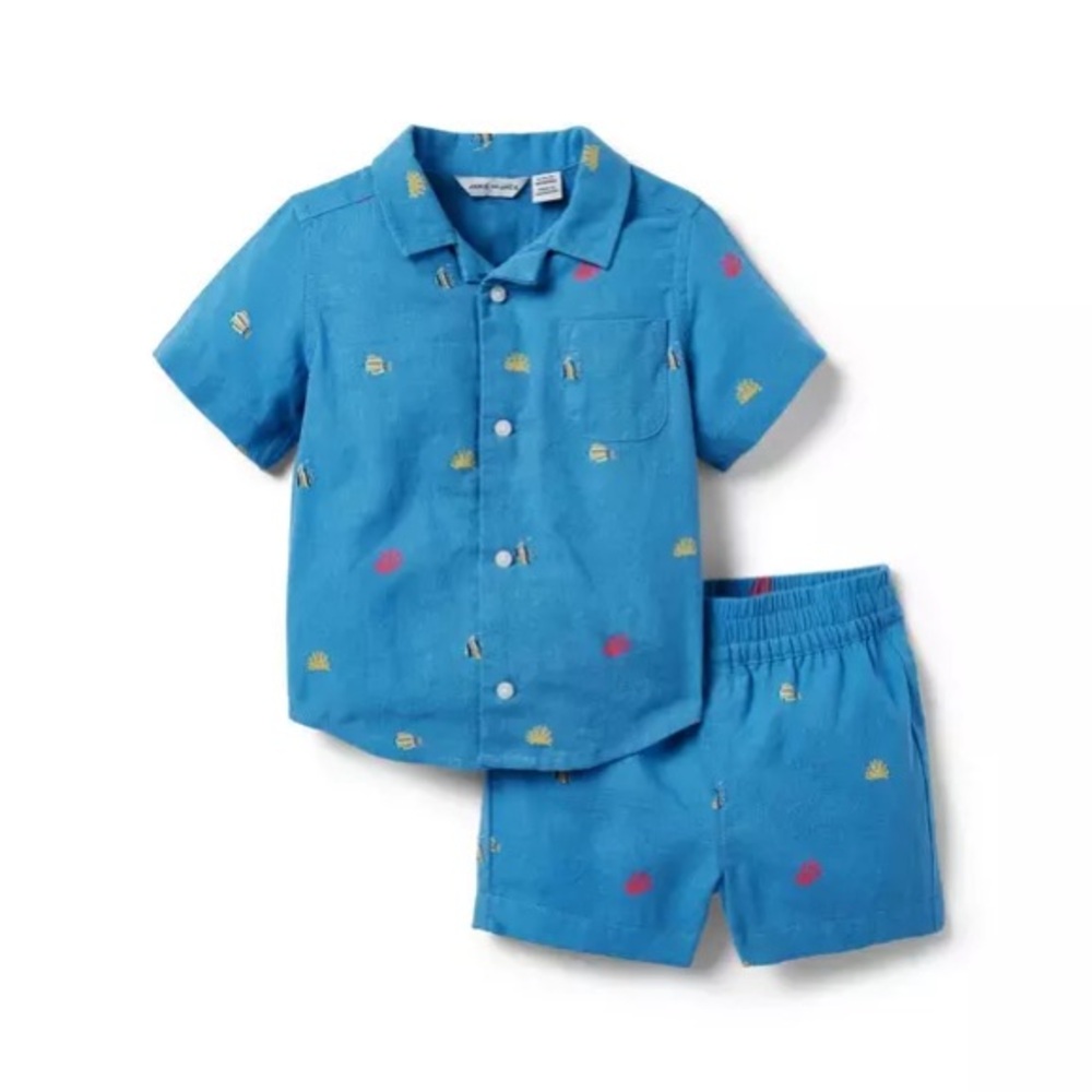 Janie and Jack matching set size 12-18mo